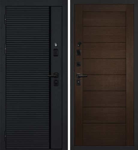 ДМ Галактика-173 муар чер,Kale/Border(Черный мяг.шагр. PR-173/ТЕХНО 708 венге гл.вставка)980ПР