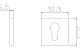 Накладка на ключевой цилиндр ADDEN BAU SC SQ-001 GRAPHITE (цвет ГРАФИТ)