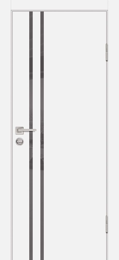 P-11 NEW PP белый, 800*2000 стекло серый лакобель