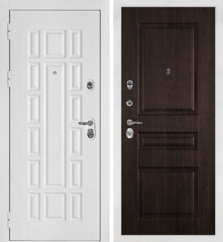 ДМ Квадро-124 белая шагрень, Kale 252R/Border (Белый дуб факт. ФЛ-124 /PR-150 Дуб мореный) 860 ПР