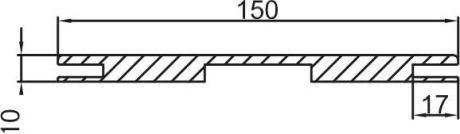 Добор РХ  PP, вязь эминем 150*10*2070, телескоп