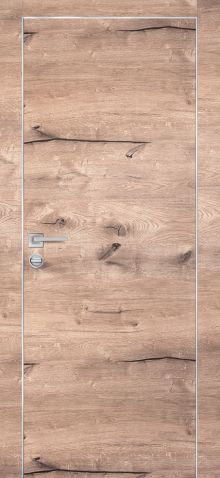 PX-1 PP дуб пацифик, 800*2000 /врезка под петли и замок AGB/ Al-кромка с 4-х сторон