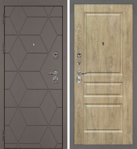 ДМ Тетра-181 муар серый,гардиан32.11/30.01(Коричнево-серыйФЛ-181/Версаль-2 шале PVC дуб песочн)860ПР