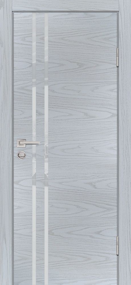 P-11 NEW PP дуб скай серый, 600*2000 стекло лунный лакобель