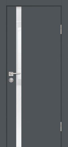 P-8 NEW PP графит, 800*2000 стекло белоснежный лакобель