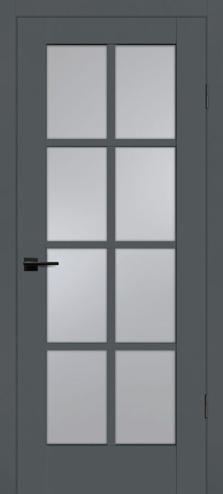 PSС-41 "Classic" графит ДО 900*2000 стекло сатинат