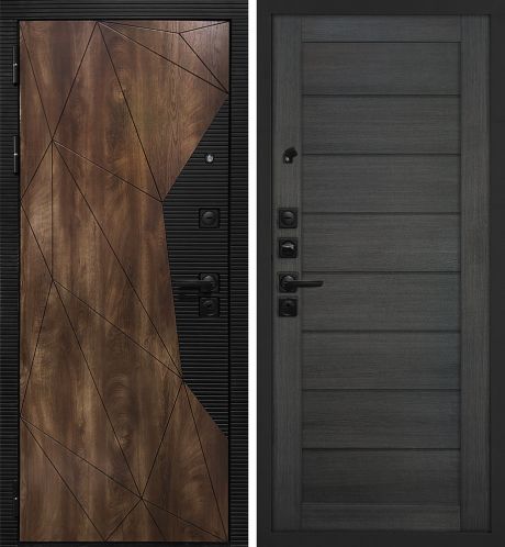 ДМ Лофт-2 шагр,черн,замкиKale(СБ101Дуб коньяк,пат,кварц/ТЕХНО 708 nanotex грей, глухая вставка)960ПР