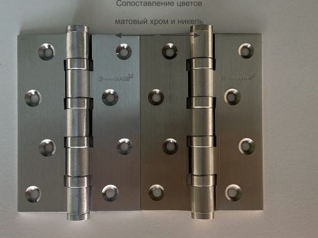 Универсальная петля врезная латунная A010-C 100X70X3-4BB-1HH (никель)