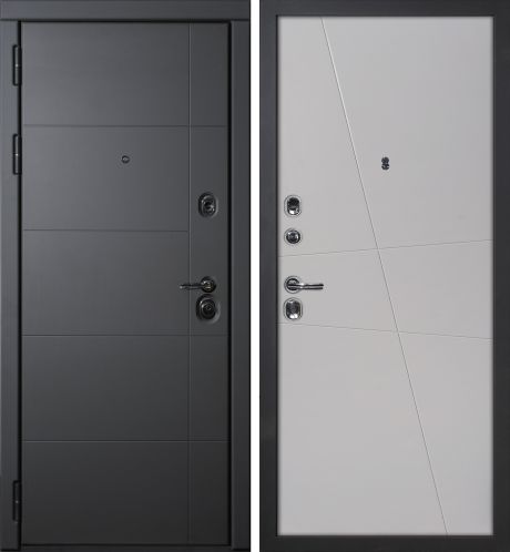 ДМ Э-1, серый муар, замки Mottura (ФП-10 серый софт/Smalta-Line 02 эмаль Агат) 960 Л