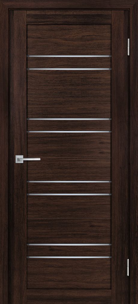 Лайт-19 nanotex, сан-ремо шоколад 600*2000 стекло белый сатинат