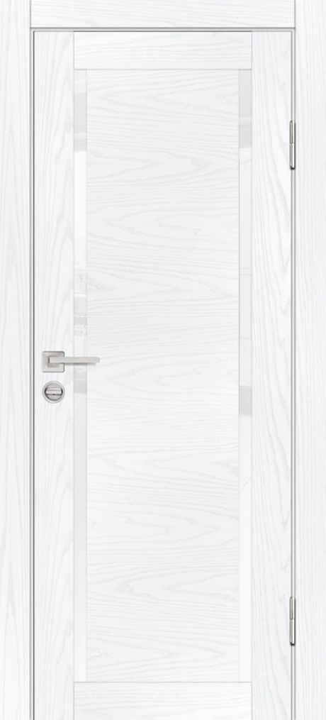 PSM-9 PP дуб скай белый, 600*2000 стекло белоснежный лакобель