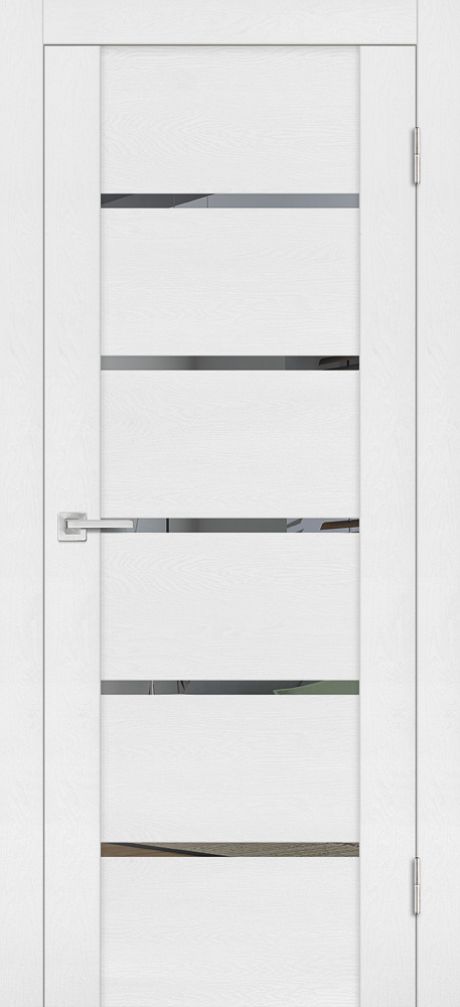 PST-7 soft-touch, белый ясень 800*2000 стекло зеркало тонированное