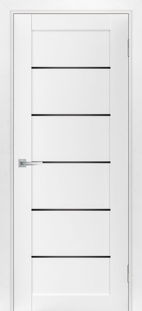 ТЕХНО 714 эмалит, белоснежный 700*2000 стекло черный лакобель