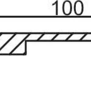 Добор PP, белый 100*10*2070, телескоп