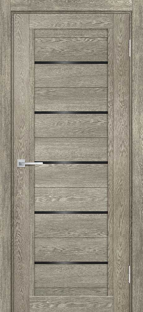 ТЕХНО-809 nanotex, гриджио 800*2000 стекло черный лакобель