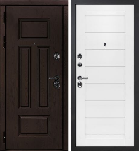 ДМ Э-2 шагрень черный, Cisa Blokator/Kale (ФП-6 дуб крафт./ ТЕХНО 708 nanotex белый) 960 ПР