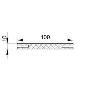  Добор эмаль Ral9003 белый 100*10*2070, телескоп /ИД/