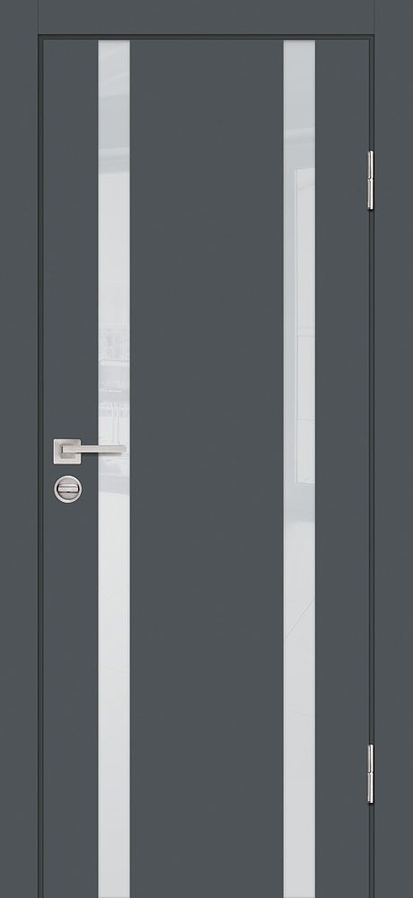 P-9 NEW PP графит, 900*2000 стекло лунный лакобель