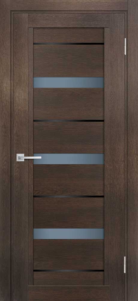 ТЕХНО-803 nanotex, фреско 700*2000 стекло графит сатинат, черный лакобель