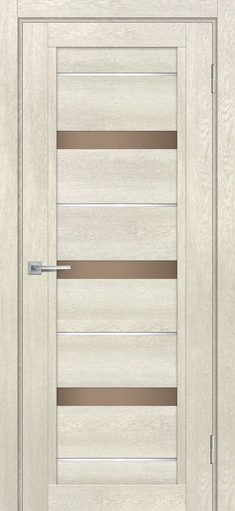 ТЕХНО-803 nanotex, бьянко 550*1900 стекло бронза сатинат, белый лакобель