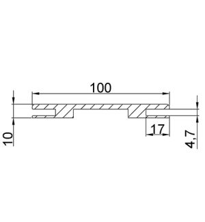 Добор nanotex, сан-ремо серый 100*10*2070 телескоп