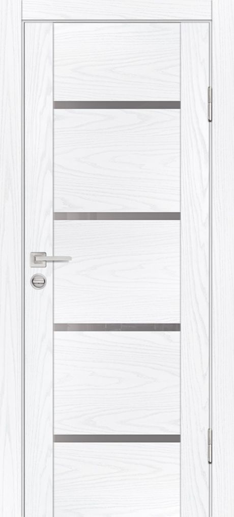 PSM-7 PP дуб скай белый, 800*2000 стекло серый лакобель