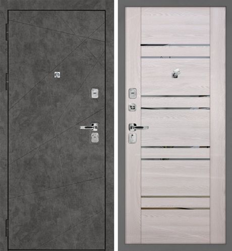 ДМ Урбан-127 муар серый, Kale 252R/Border (Бетон темный ФЛ-127/PSK-1 Ривьера крем зеркало тон.)880ПР