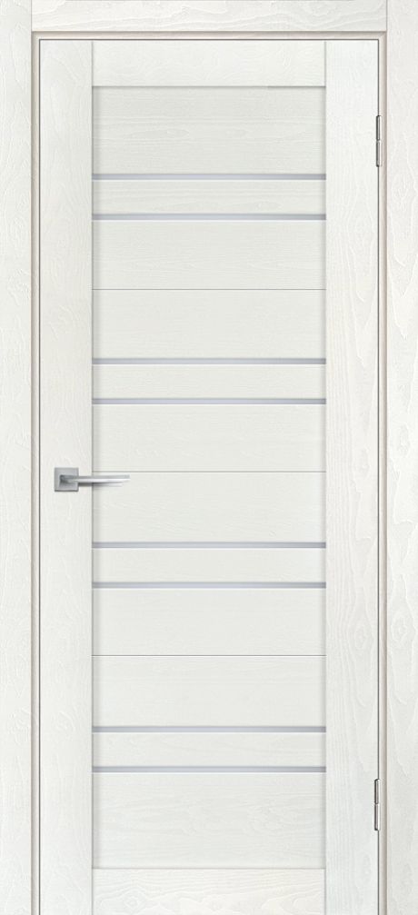 Лайт-19 nanotex, белый ясень 600*2000 стекло белый сатинат