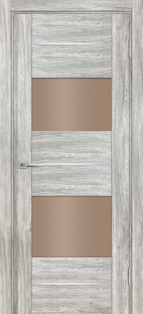 PSL-21  nanotex, сан-ремо серый 600*1900 стекло сатинат бронза