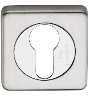 Накладка на ключевой цилиндр SILLUR CL-C S.CHROME (матовый хром, квадратное основание)