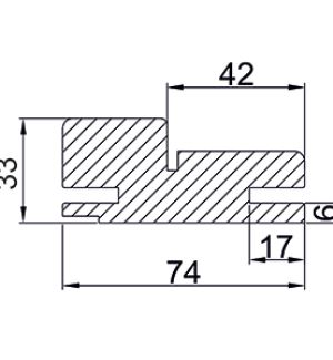 Подпятник №1 МДФ nanotex, пломбир 200*16*70 /Ф