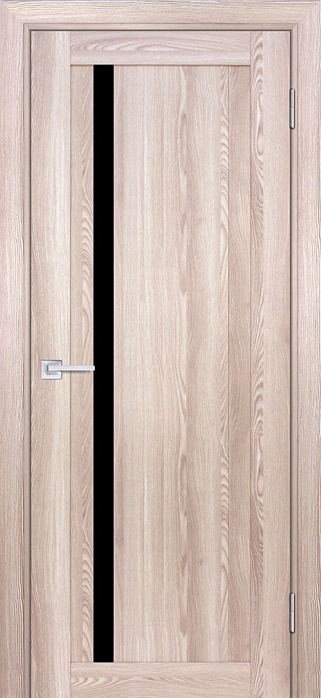 PSK-8 nanotex, ривьера крен-экрю 900*2000 стекло черный лакобель