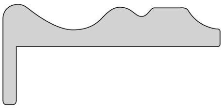 Наличник фигурный "Торнадо" эмаль Сапфир 80*14*2140 телескоп 