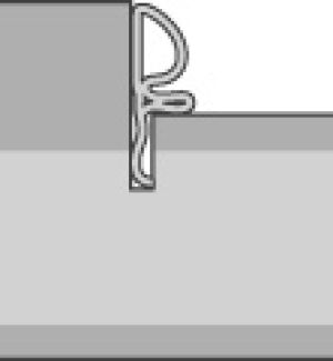 Коробка прямая сэндвич эмаль Ral9003 белый 75*38*2100, телескоп с уплотнителем /Л/