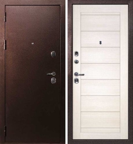 ДМ С-3 антик медь, замки Гардиан (металл гладкий/ ТЕХНО-708 nanotex сандал бежевый) 960 Л