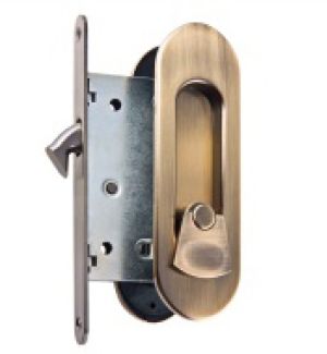 GLOBAL  Компект ручек для раздвижных дверей SDH 02 AB античная бронза