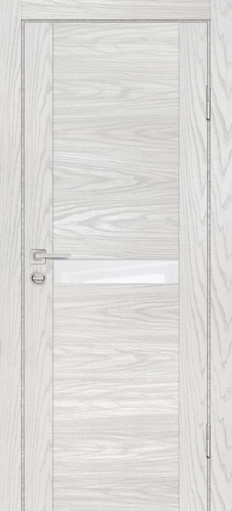 PSM-3 PP дуб скай бежевый, 800*2000 стекло белоснежный лакобель