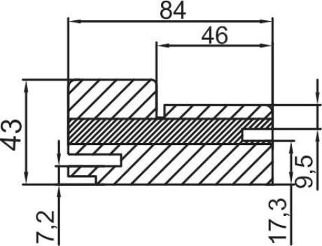 Коробка прямая РХ сендвич PP, вязь эминем 81*42*2150, телескоп с упл./комп 2,5шт/
