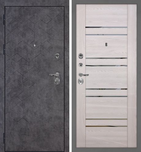 ДМ Тетра-126 муар серый,гардиан32.11/30.01(Темный бетонФЛ-126/PSK-1 Ривьера крем зерк.тонир)860Л