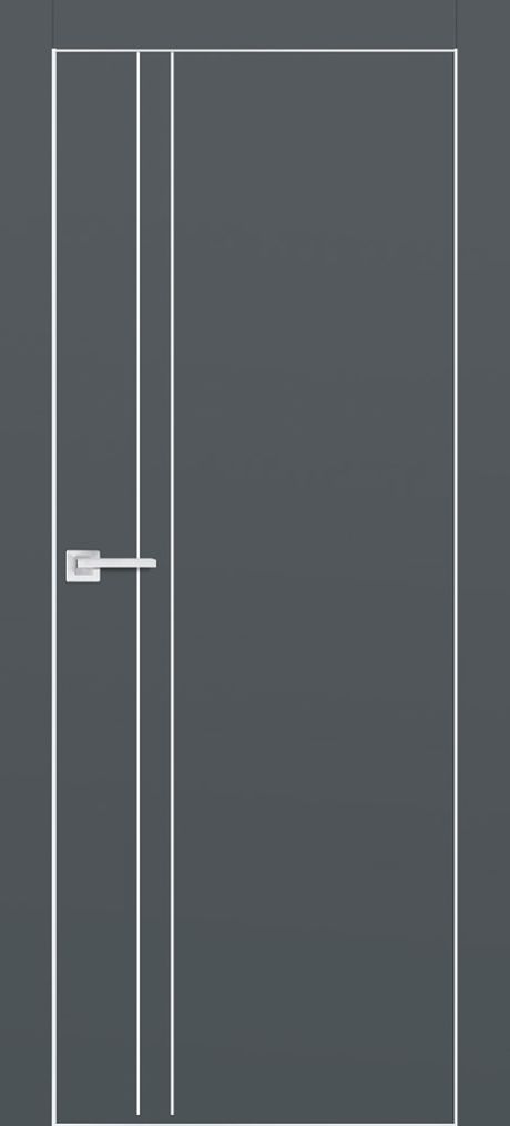 PX-20 PP графит, 600*2000 Al-молдинг /врезка под петли и замок AGB/ Al-кромка с 4-х сторон