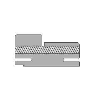 Коробка прямая сэндвич РХ дуб скай серый 81*42*2150, отв.Minimal, телескоп с упл./компл 2,5шт/