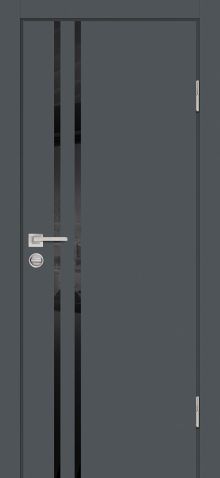 P-11 NEW PP графит, 600*2000 стекло черный лакобель