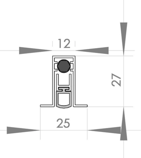 Порог автоматический SD 1225 Standart L-1430мм