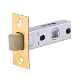 GLOBAL Защелка 6 (кв.планка) PVC- 45 SG матовая латунь,бесшумный /Распродажа/
