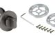 Завёртка сантехническая ADDEN BAU WC SR-003 GRAPHITE (цвет ГРАФИТ)