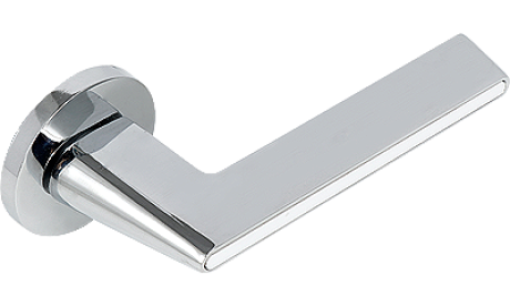 Ручка ADDEN BAU RIVER S-486 CHROME / WHITE (цвет ХРОМ БЛЕСТЯЩИЙ/БЕЛАЯ ВСТАВКА)
