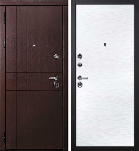 ДМ С-2 шагрень черн, замки Гардиан (ФП-1 орех премиум/ гладкая PP дуб скай белый) 960 ПР