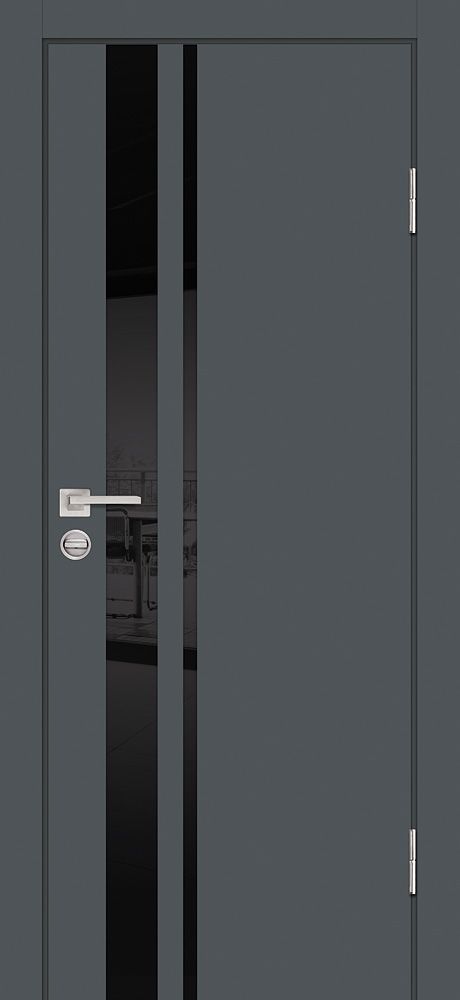 P-16 NEW PP графит, 800*2000 стекло черный лакобель