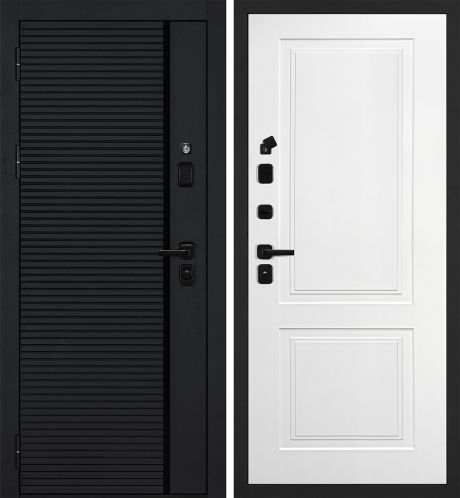 ДМ Галактика-173муар чер,Kale 252R/Border(Черн.мяг.шагрень PR-173/Smalta-Line04 Ral9003 Белый) 860 Л