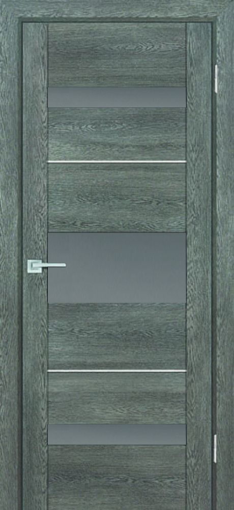 PSN-7 nanoflex, Гриджио антико 800*2000 ст.Серый лакобель/ст.Черный лакобель